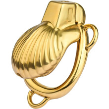 Stainless Steel Shell Penis Cage SM Bondage Model Size 49mm Color Gold