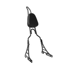Luggage Rack Backrest For Sportster XL 883 1200 2004-2020 19/18 Inch Rear Sissy Bar With Cushion Pad Black