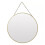 (Black) 30cm Gold or Black Round Hanging Wall Mirror Decor Elegant 10