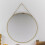 (Black) 30cm Gold or Black Round Hanging Wall Mirror Decor Elegant 4