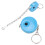 Mini Colored Soft Tape Measure Keychain 1m Retractable Ruler Blue 11