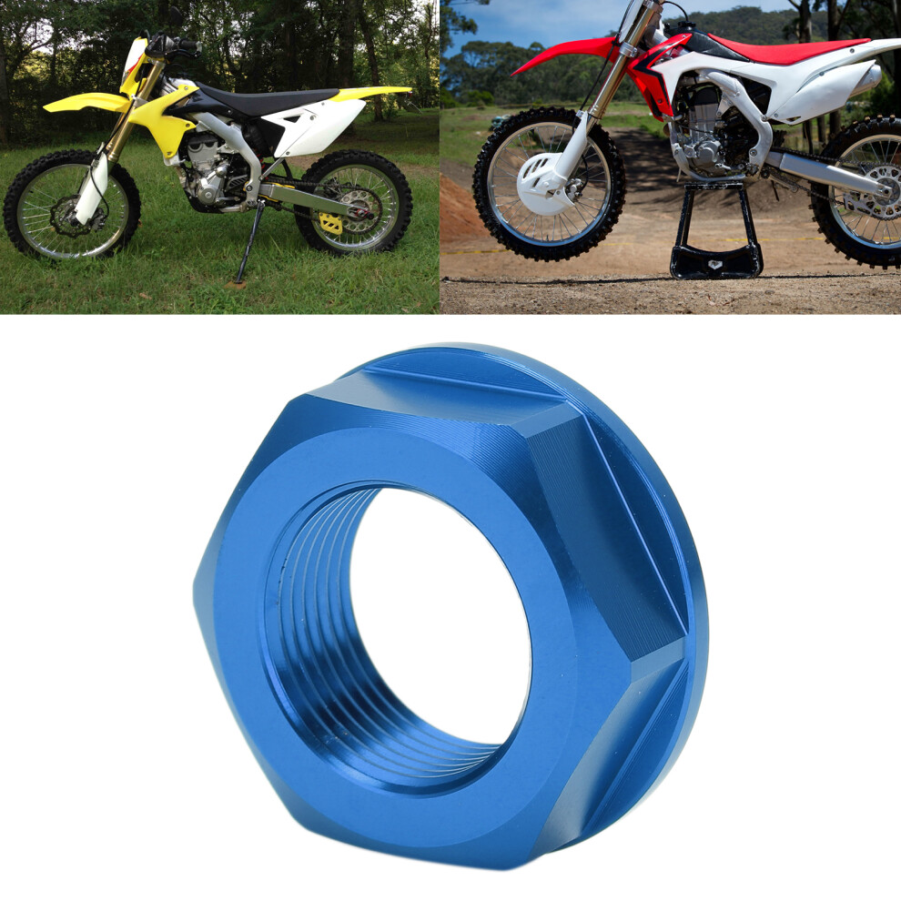 Aluminum Rear Wheel Axle Nut M22x1.5 For Motorcycle 2003-2021 Blue 6941358343088