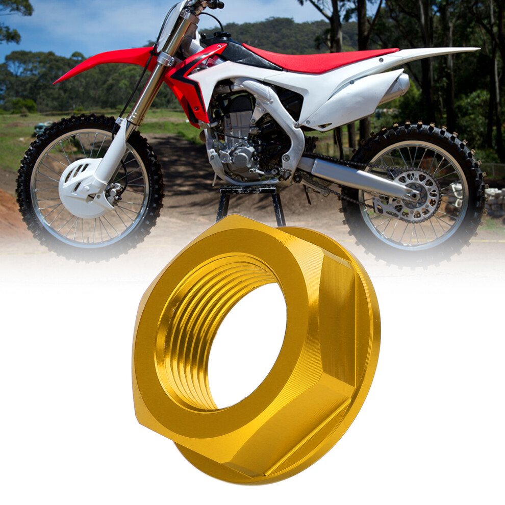 Aluminum Rear Wheel Axle Nut M22x1.5 For Dirt Bikes, Gold 4021358343119