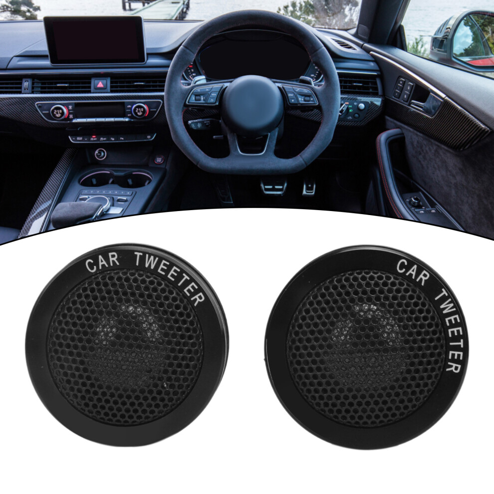 Pair Car Mini Tweeter Speaker Dome 150W 4Î© 98Db Black 7631358345579