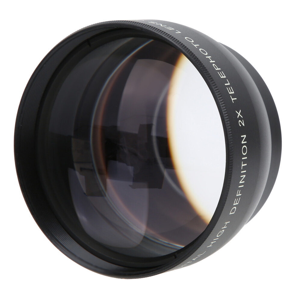 49Mm 2X Telephoto Lens Aluminum Alloy Optical Glass Black 7661358347013