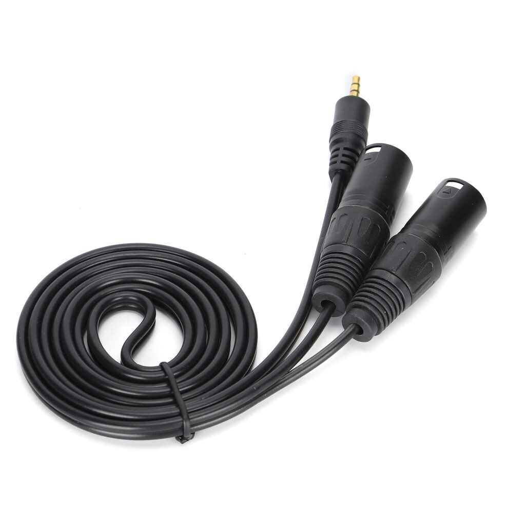 3.5Mm To Dual Xlr Microphone Cable, 1.5M/4.9Ft Pvc 3271358349142