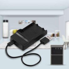 USB Battery Charger for Olympus BLS1/BLS5/BLS50 | 8.4x4.7cm Black
