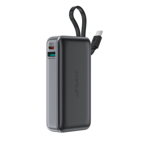 Batterie externe - ACEFAST - M7-10000 PD30W - 10 000 mAh - PD30W - Câble USB-C intégré