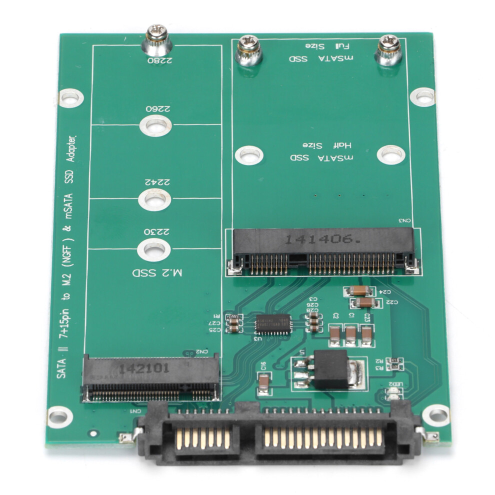 M.2 Ngff To Sata Adapter Compatible For Msata Ssd To Sata Stable Data Transfer 9311358350336