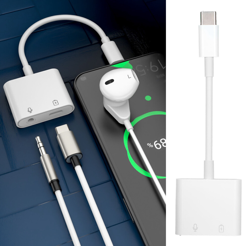 2In1 Usb C To 3.5Mm Headphone Adapter With Fast Charging, 11.5Cm 8051358350349