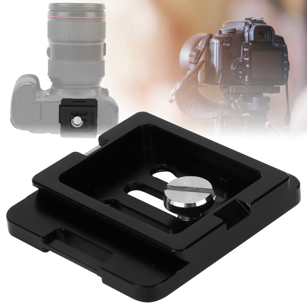 Ytâ136 Aluminum Alloy Quick Release Plate For Dslr Camera Tripod, Black 4921358350721