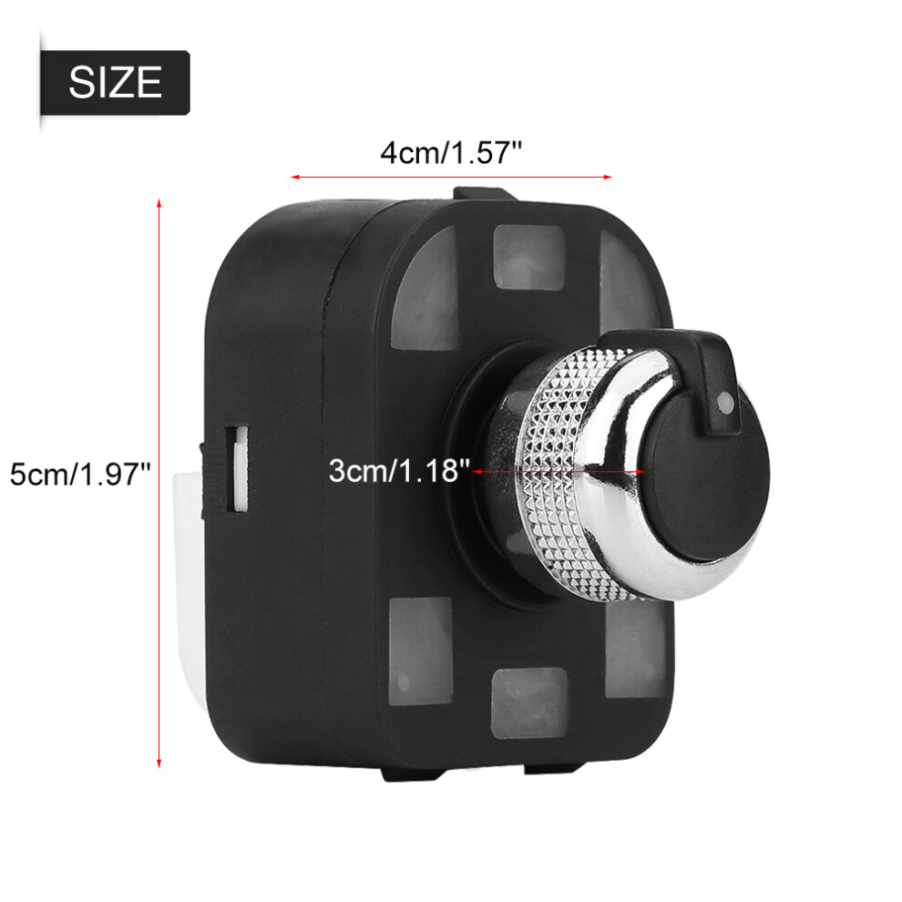 & Chrome Car Rearview Mirror Switch Knob For A2 A3 A4 A6 4F0 959 565 Black 4691358351256