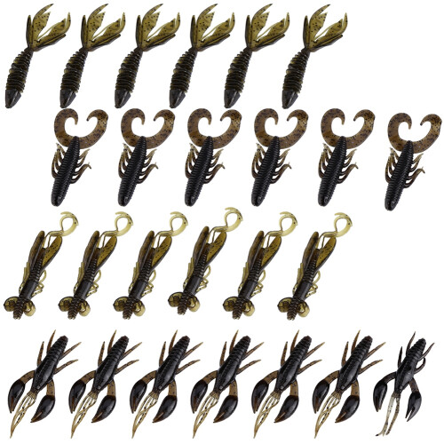 25 Stück Silikon Anglerköder-Set, 6,2 cm weiche Köder für Barsch und Hecht 1