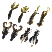 25 Stück Silikon Anglerköder-Set, 6,2 cm weiche Köder für Barsch und Hecht