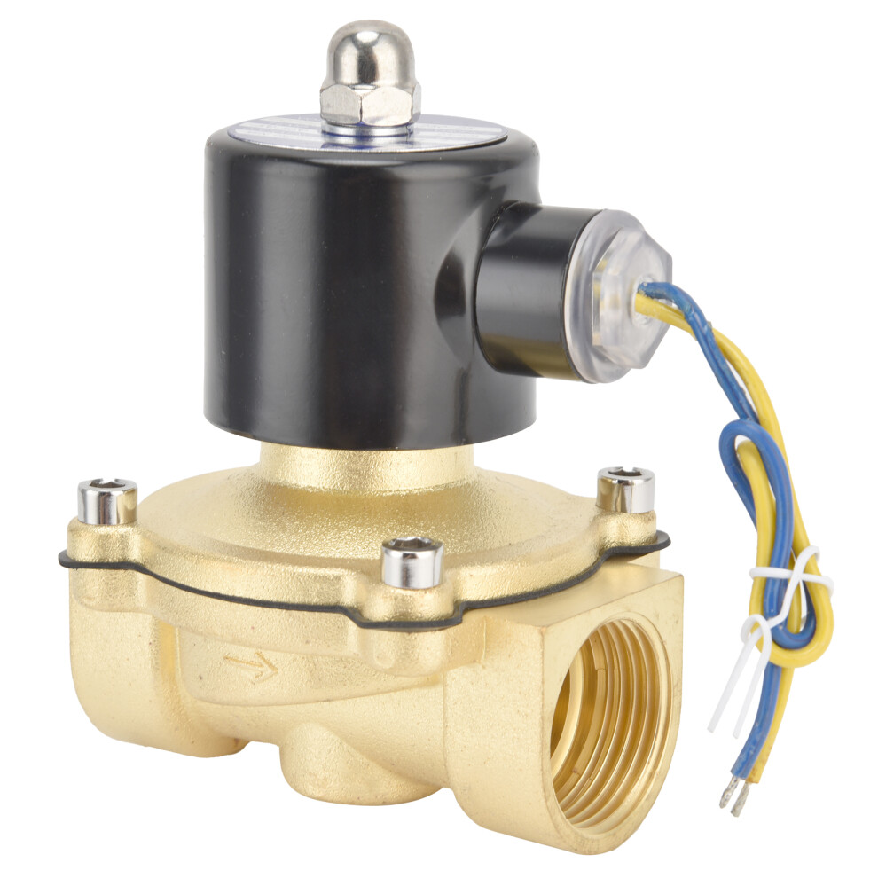 Normally Closed Brass Solenoid Valve 25Mm Dc24v, Model 2W-250-25 8251358352286
