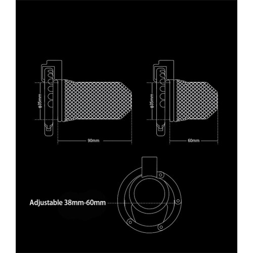 Chastity Cage For Men - Sissy Positive Negative, Plastic Lightweight, 4 Ring Sizes, Invisible Lock 2