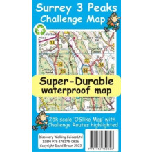 Surrey 3 Peaks Challenge Map and Guide by David Brawn Other Book