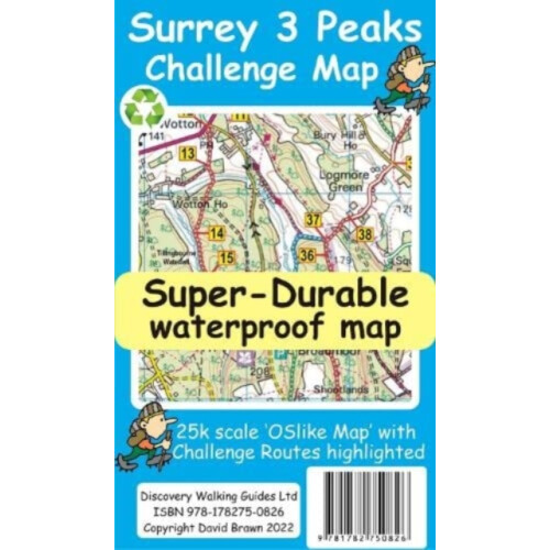 Surrey 3 Peaks Challenge Map and Guide by David Brawn Other Book