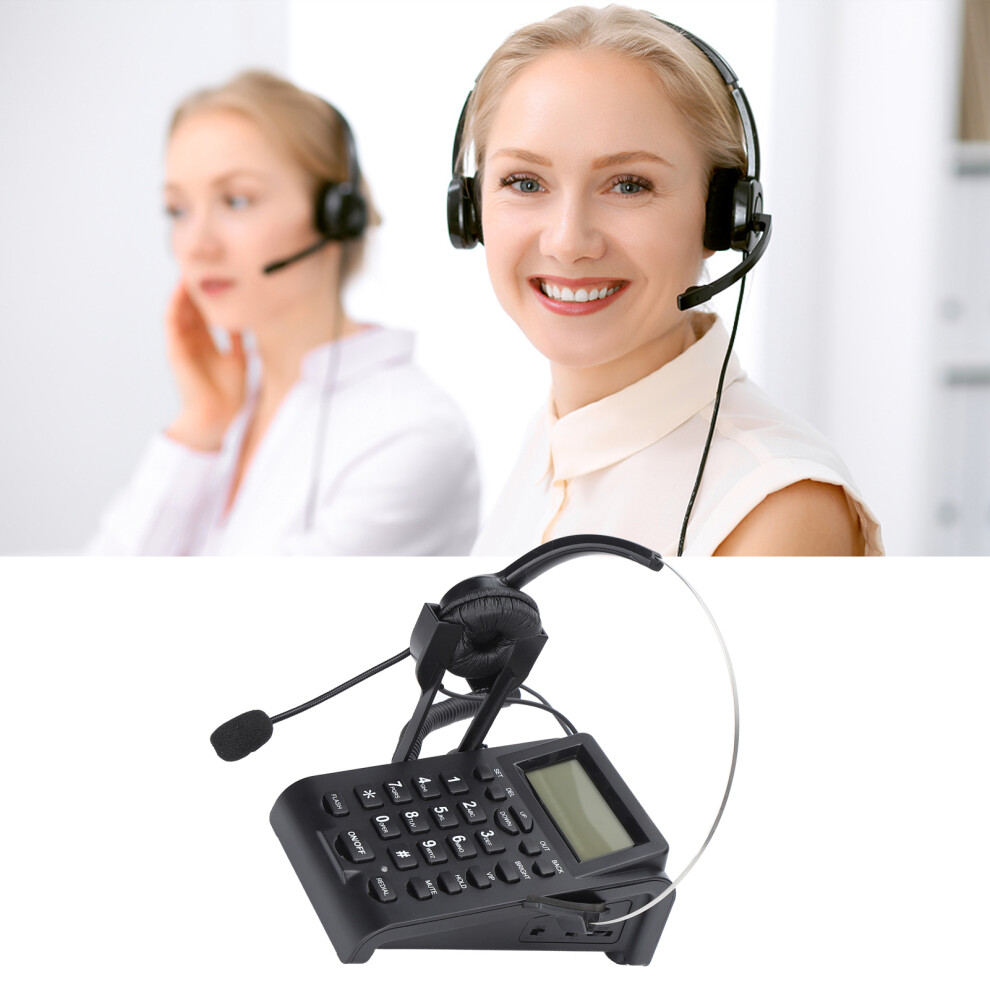 Ht900 Call Center Phone With Omnidirectional Microphone Headset For Home Office 9381358355327