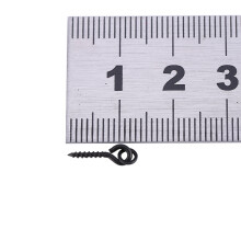 10 Stück Stahl Angel-Popper Haken Köder Schrauben mit Verbindungsschlaufe Terminal Tackle Neu