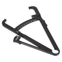 Schlanker Führer Körperfett Caliper Hautfalte Tester Schwarz 16,5*11cm