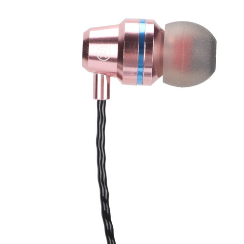 G2 Auricolari rosa metallizzato con microfono, jack da 3,5 mm, 0,6 oz 2