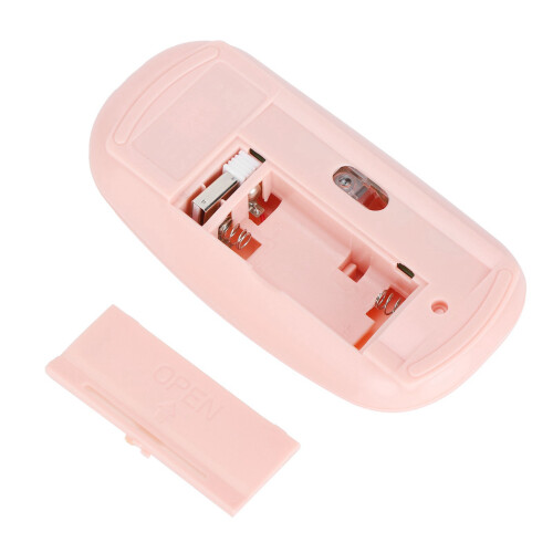 Mouse wireless mini sottile Smart 800-1600dpi Rosa 2
