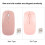 Mouse wireless mini sottile Smart 800-1600dpi Rosa 13