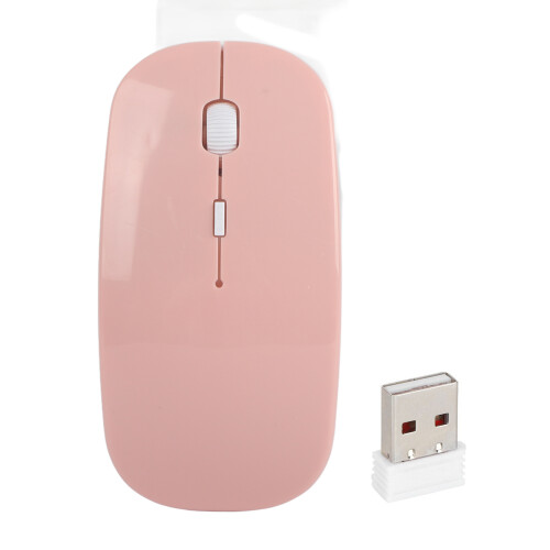 Mouse wireless mini sottile Smart 800-1600dpi Rosa 1