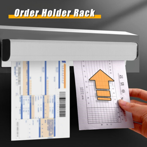 A4 A3 Wall-Mounted Aluminum Order Rack Anti-Rust & Easy Install 21cm 2