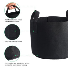 7 Gallon Black Planting Bag Vegetable & Flower Grow Container 30x35cm