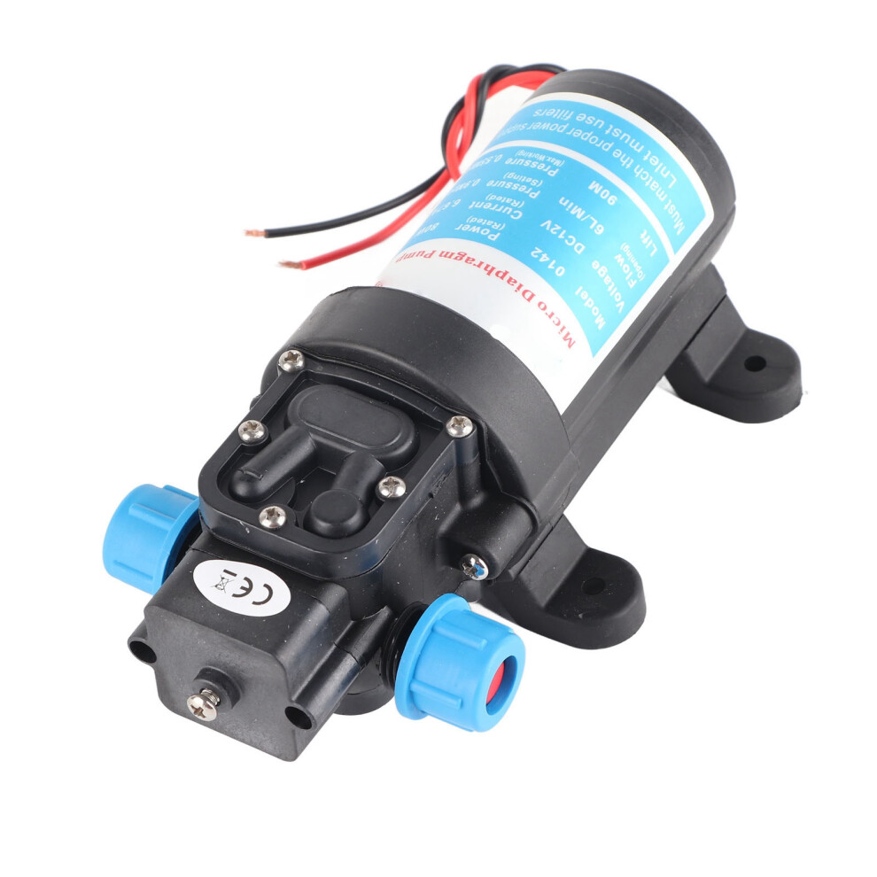 Electric Micro Diaphragm Pump 6L/Min 12V High Pressure For Car Cleaning 8281358360646