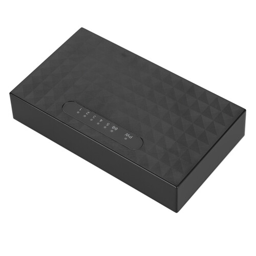 5-Port 10/100Mbps Ethernet-Switch Schwarz 10 x 7 x 3cm 2