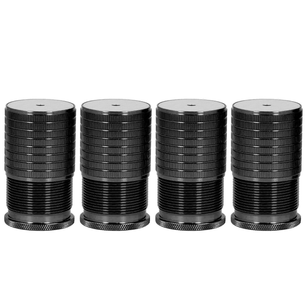 4 Pcs Aluminum Bed Risers 43-75Mm Adjustable Heavy Duty 50-500Kg Black 9431358362723