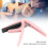 Pink Plastic Ukulele Capo with Silicone Cushion, Spring Adjustable 8