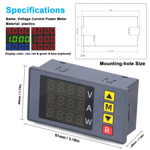 BM730 3-in-1 Spannungs-/Strommessgerät, 2