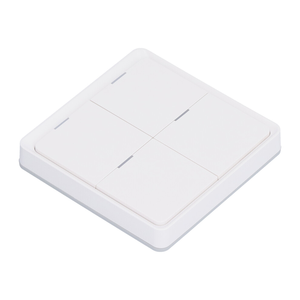 4-Gang Wireless Scene Switch For Zigbee Wifi, White, 92G 4611358366548