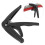 Plastic Ukulele Capo with Silicone Cushion & Spring, Black 14