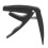 Plastic Ukulele Capo with Silicone Cushion & Spring, Black 2
