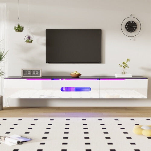 Wall-Mountable 180cmTV Unit,16-Colour LED Lighting