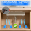 Undermount Sink Brackets, Stainless Steel Undermount Support Pole, 43-79cm Adjustable 2
