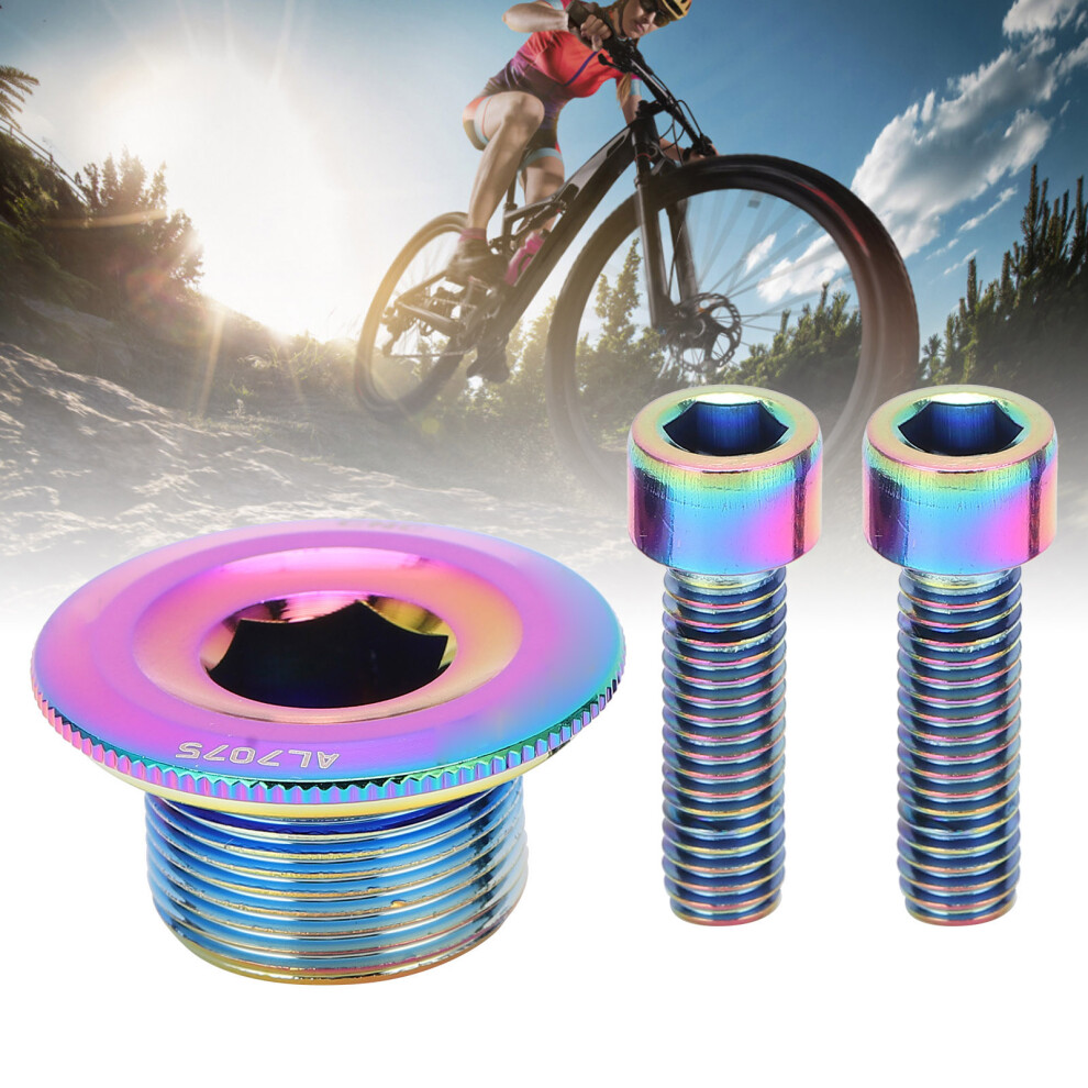 Krsec M18 Bicycle Crank Cover Screw Aluminum Alloy Fixing Bolt With Cap 6901358368436
