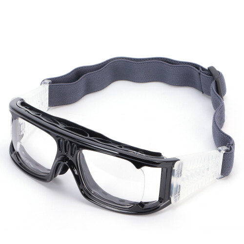 Scratchproof Windproof Black Sports Goggles with Adjustable Strap 1
