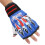 Blaue HalfFinger-Fighting-Handschuhe mit Elastikband für Training & Wettkampf 8