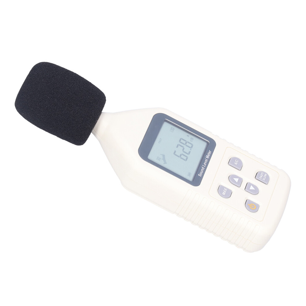Decibel Meter Sound Level Tester 30-130dB with Backlight, 19.5x7x3cm