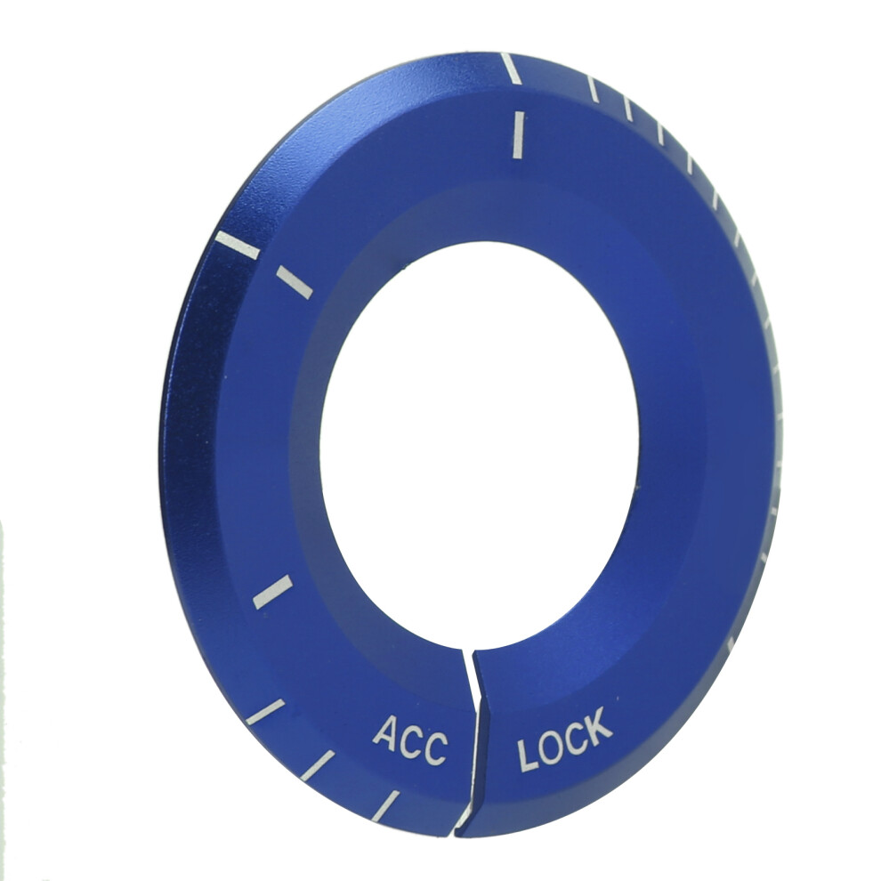 Aluminum Ignition Switch Ring For Mercedes-Benz A C Gla Cla Glc W205, W212, X253, C117 (Blue) Blue 4991358371507