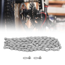 11-Gang Fahrradkette, 116 Glieder, halb hohl, Silber