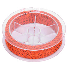 Polyester 50m Fliegenfischer-Leine 30LB ungeschnittene Becherfüll-Leine Orange Schwarz