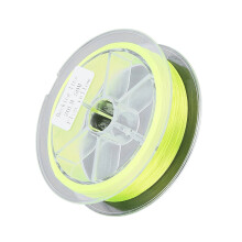 20LB 50m Fluoreszierendes Gelb Unwachsende Vorbereitungsleine für Fliegenfischen, 32g