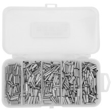 Double Barrel Copper Crimping Sleeves 500PCS for Fishing Line Wire Connection
